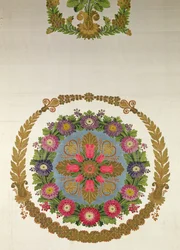 Seat cover by Bissardon, Cousin and Bony, Lyon, 1811